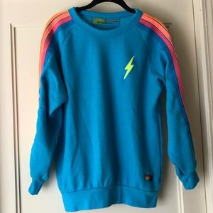 Aviator Nation ⚡️EMBROIDERY CREW SWEATSHIRT BLUE S